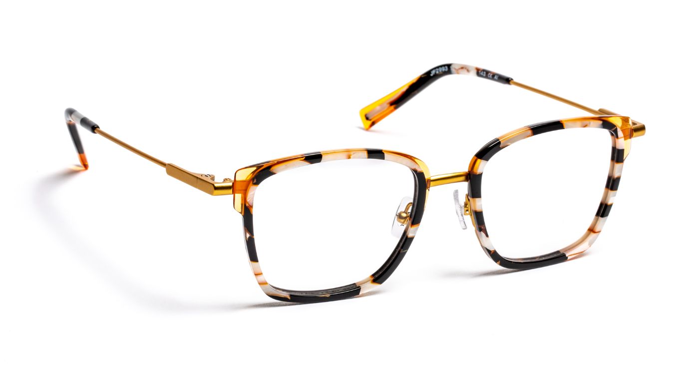 JF2993 C1550 Black White Pearly/Orange/Satin Gold