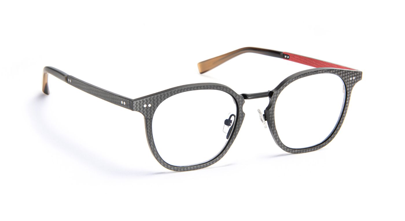 JF2999 C0030 Carbon/Fiber Red/Black Satin