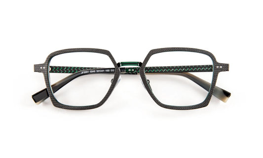 JF3001 C0345 Carbon/Fiber Green/Green Brushed