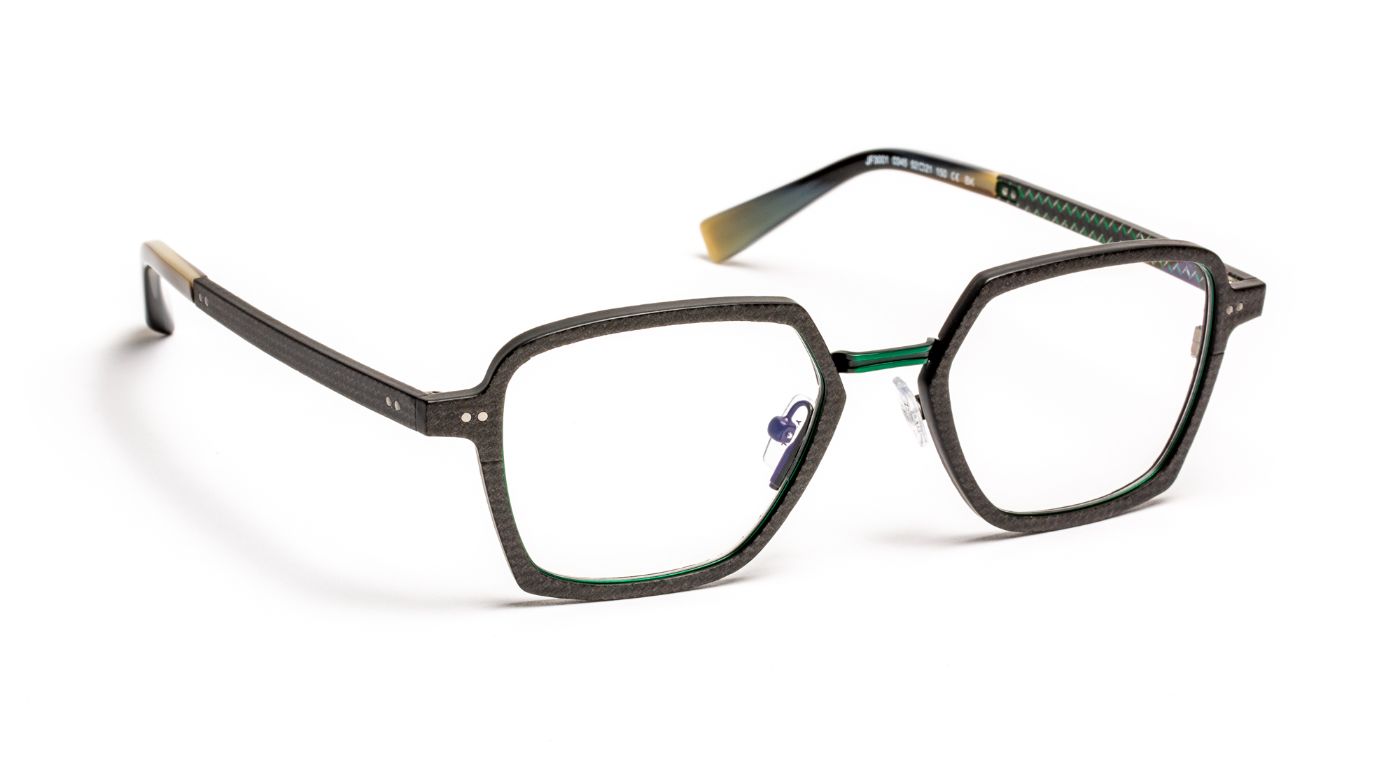 JF3001 C0345 Carbon/Fiber Green/Green Brushed