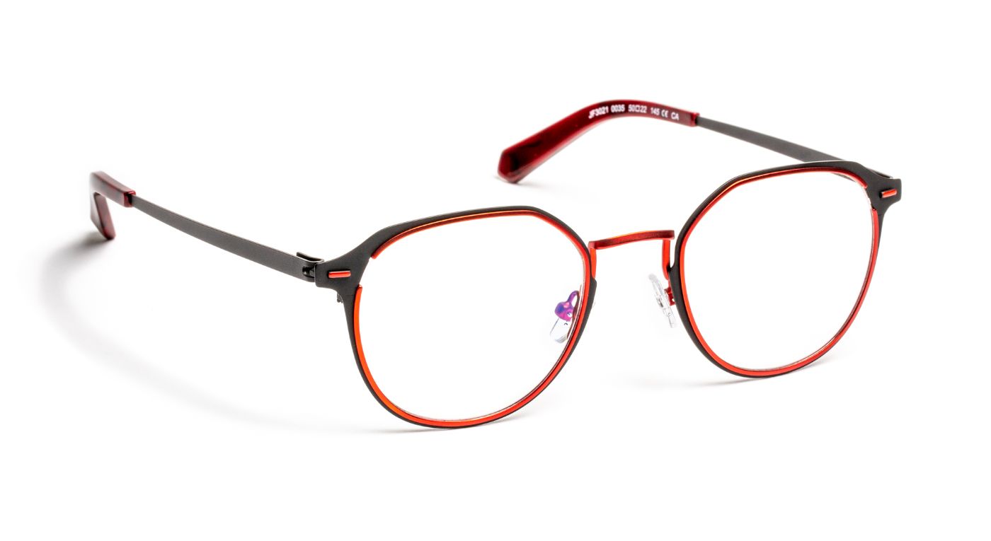 JF3021 C0035 Matte Black/Red