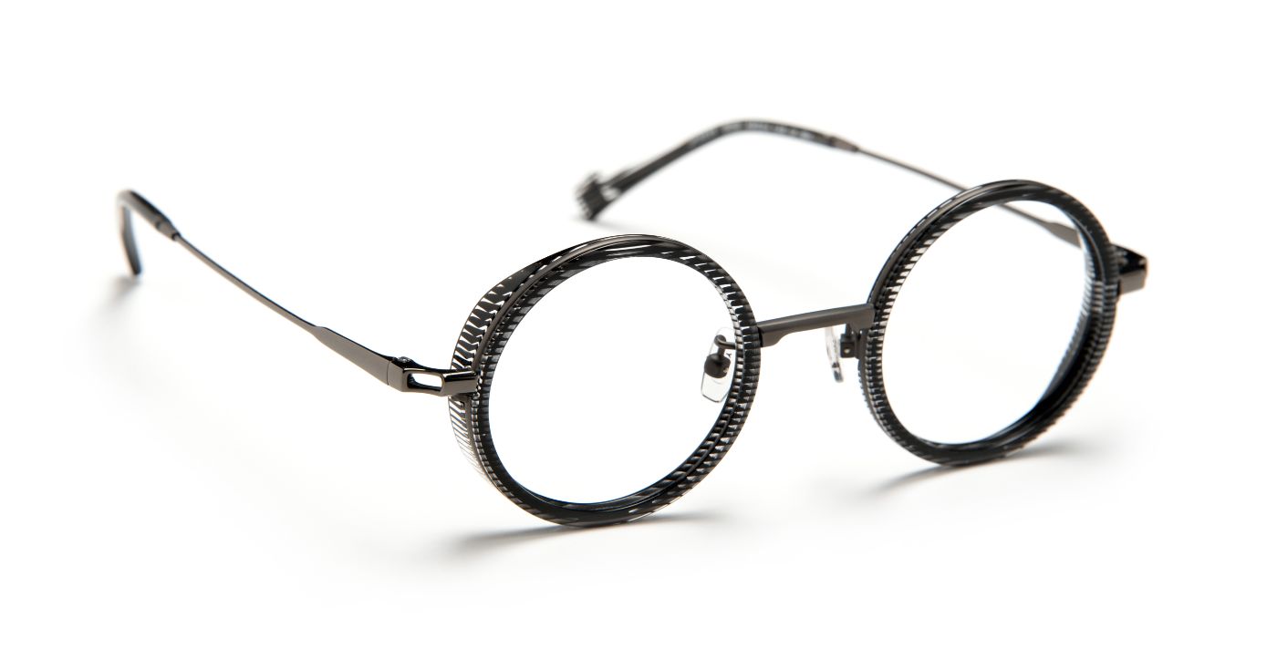 JF3025 C0019 Black Cristal Striped/Gray/Gray Vv