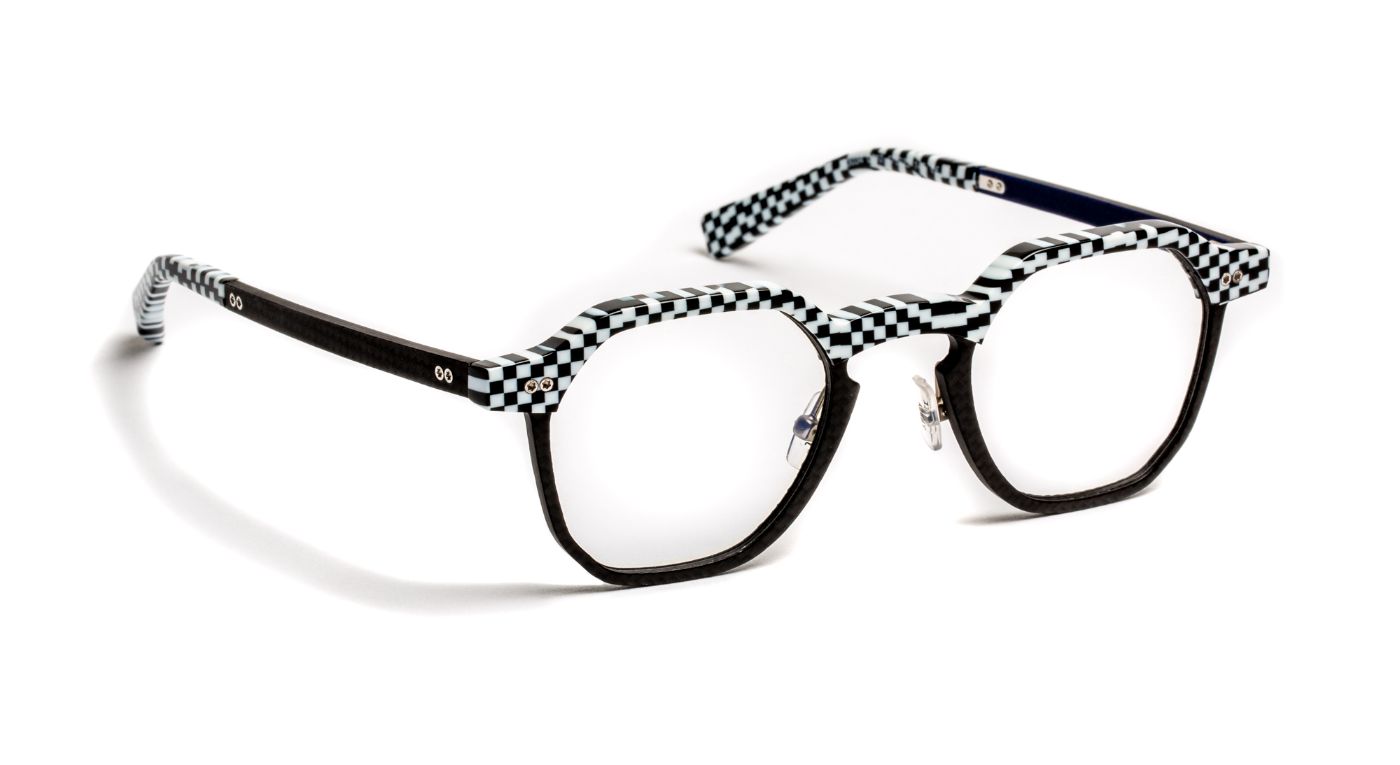 JF3034 C0010 Checkered Black White/Carbon