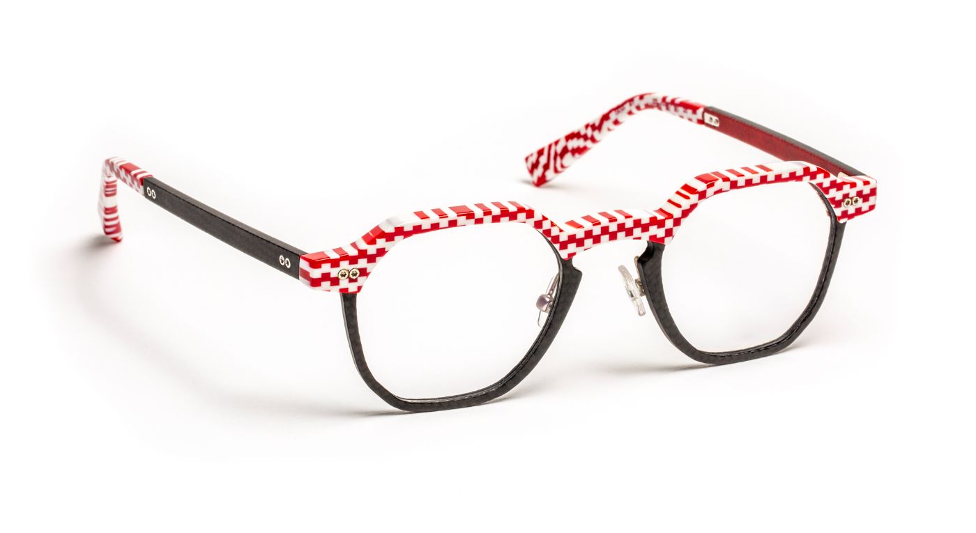 JF3034 C3800 Checkered Red/Carbon