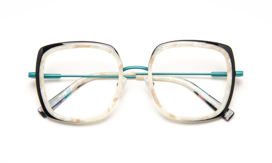 JF3047 C0041 White Pearly/Black/Blue Green
