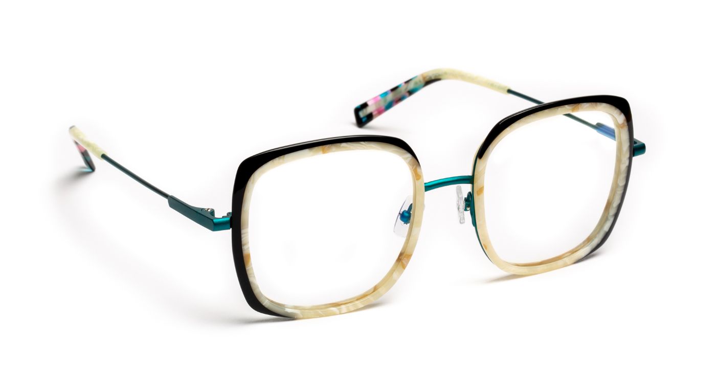 JF3047 C0041 White Pearly/Black/Blue Green
