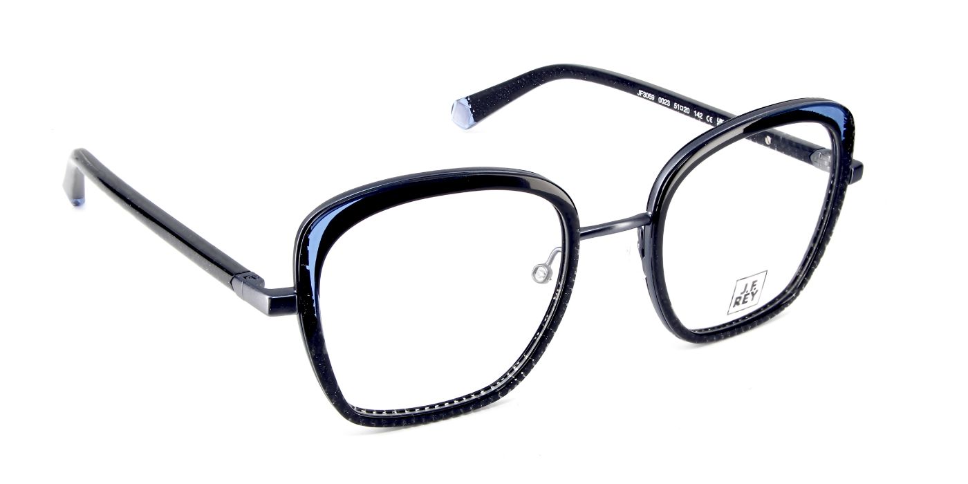 JF3059 C0023 Black Glitter/Blue