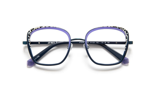 JF3059 C2850 Blue Peacock/Leopard/Purple