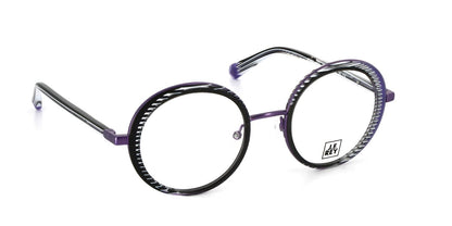 JF3061 C0823 Black Glitter/Striped/Purple