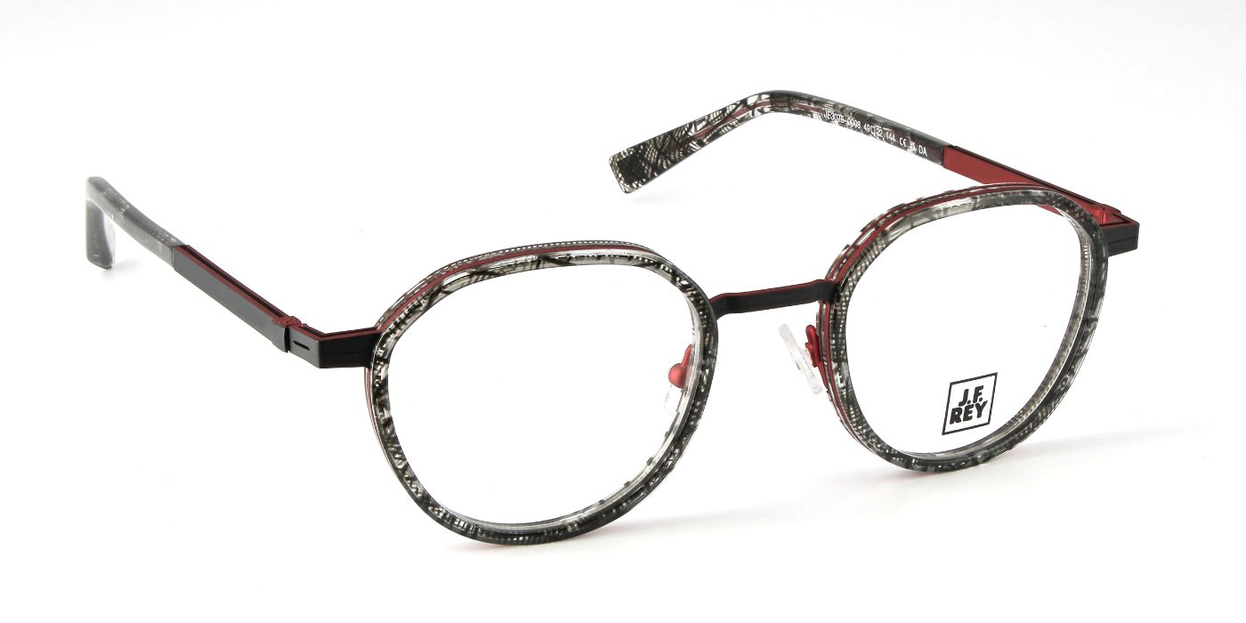 JF3075 C0008 Mesh Black/Red