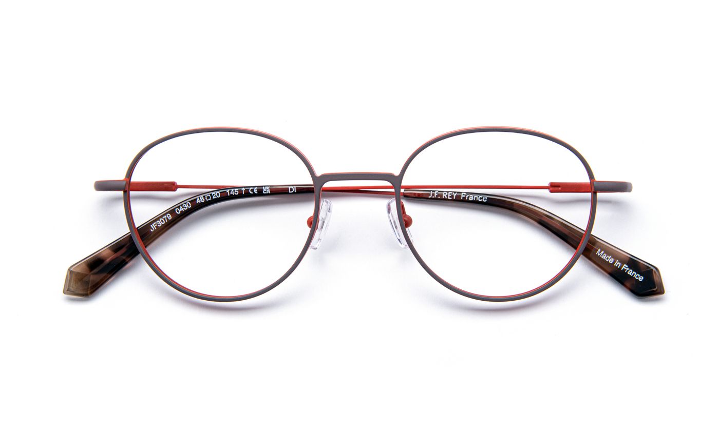 JF3079 C0430 Gray Gunmetal/Red