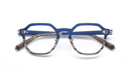 JF3082 C2855 Fiber Blue/Wood/Aluminium Gold