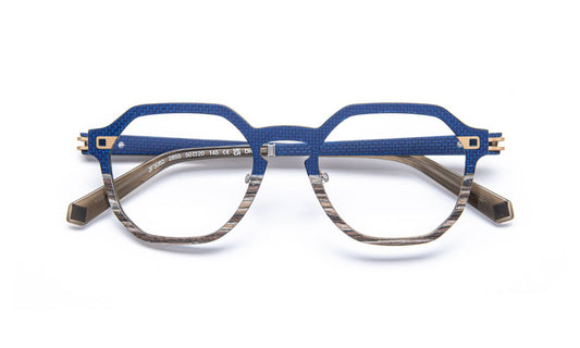 JF3082 C2855 Fiber Blue/Wood/Aluminium Gold