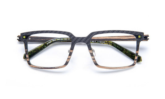 JF3083 C9843 Carbon/Wood/Aluminium Green