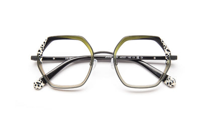 JF3102 C4300 Gradient Khaki Brown/Leopard/Black