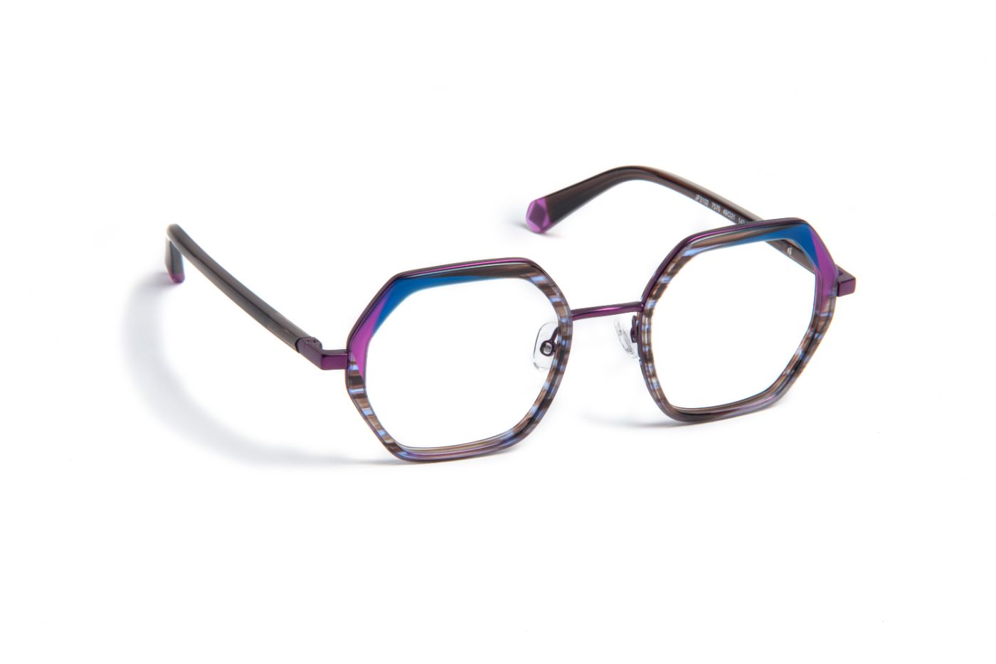 JF3102 C7570 Striped Purple/Brown/Blue