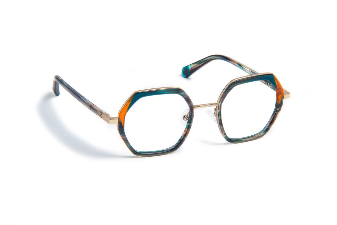 JF3102 C9044 Horn/Green/Copper/Gold