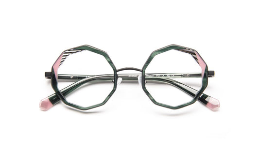 JF3103 C4781 Horn Green/Striped Black/Pink