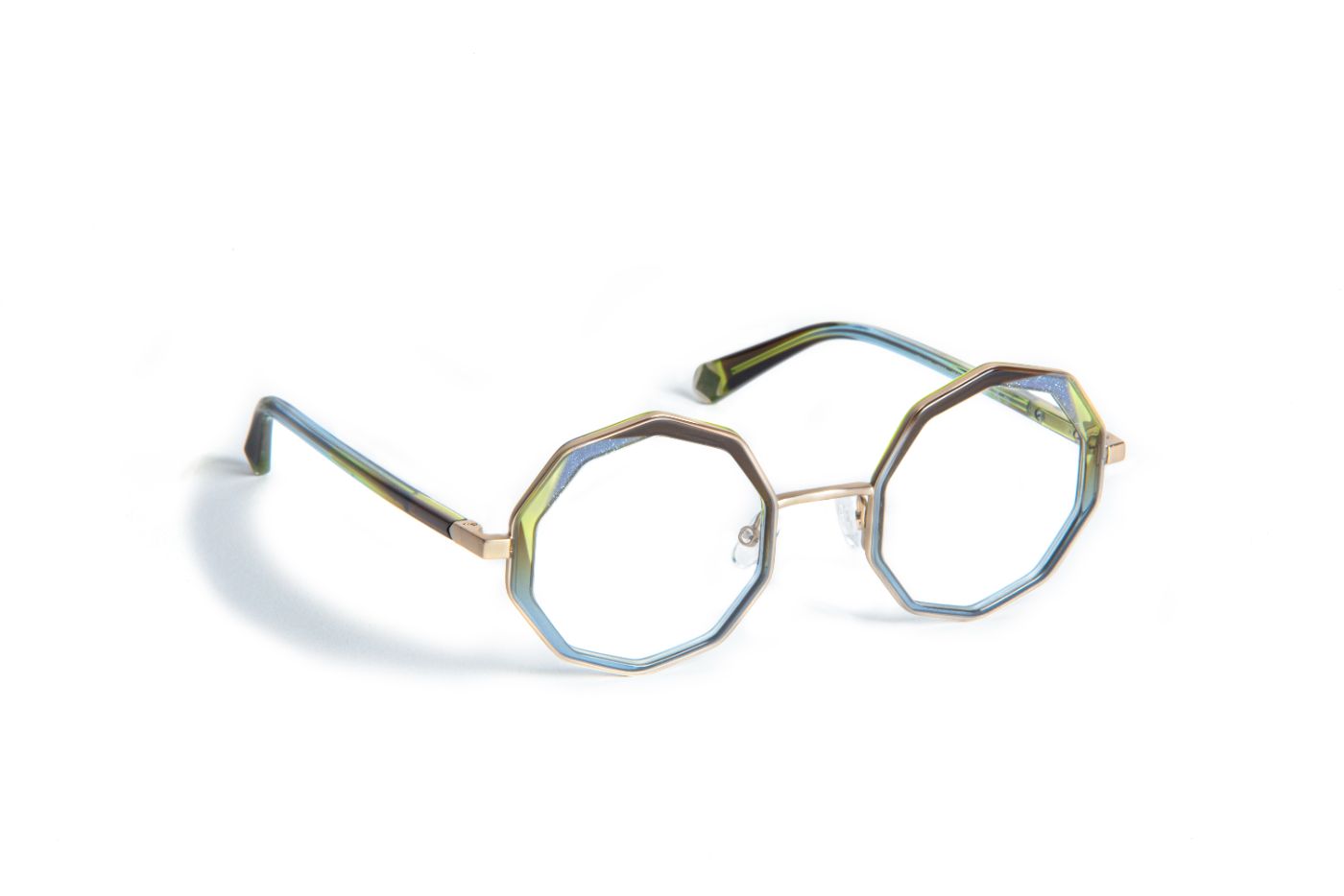 JF3103 C4822 Gradient Khaki/Blue/Gold
