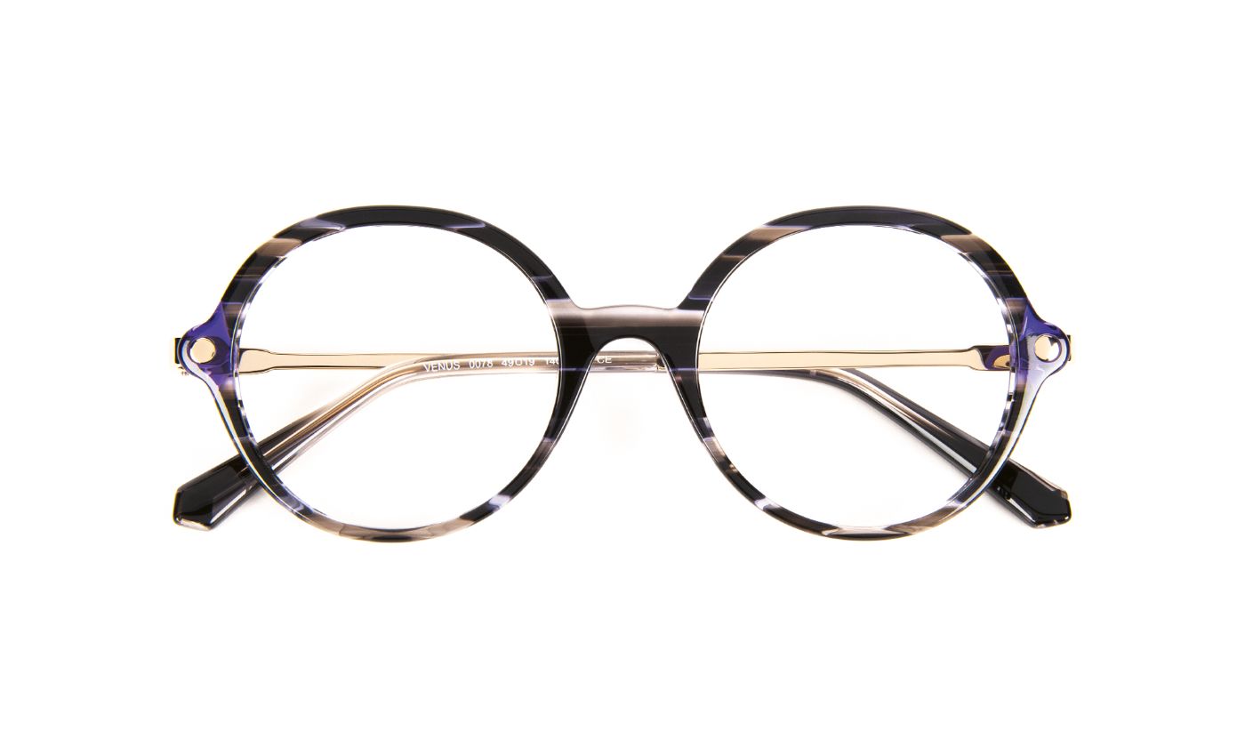 Venus C0078 Black Striped/Purple Dark