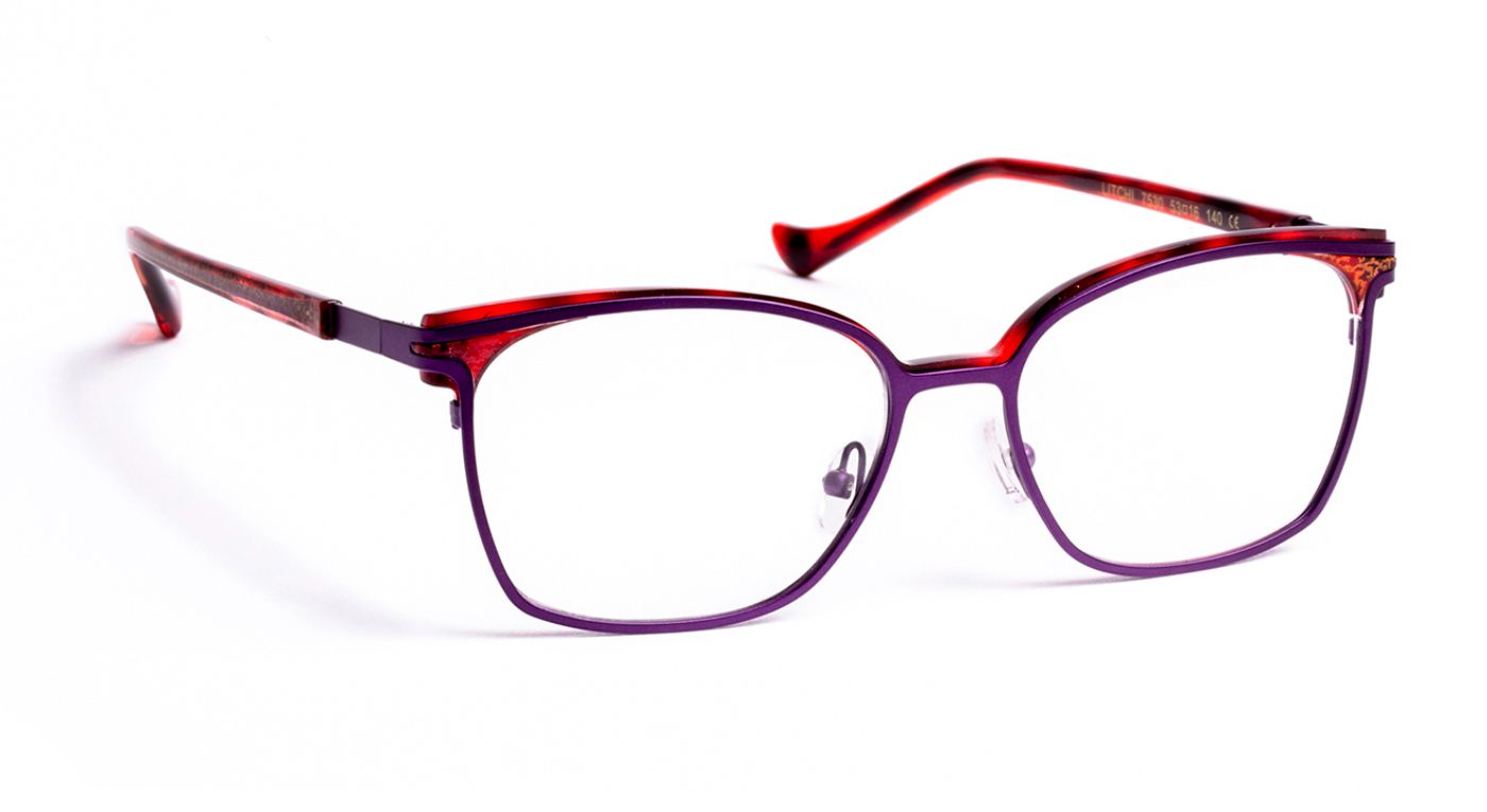 Litchi C7530 Plum/Red Tortoiseshell Gold