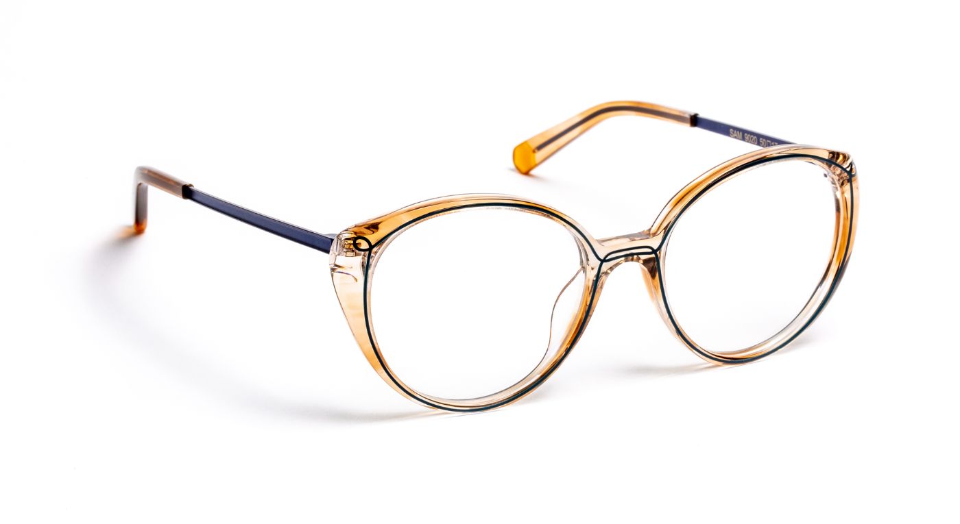 Sam C9020 Brown Light/Blue Satin