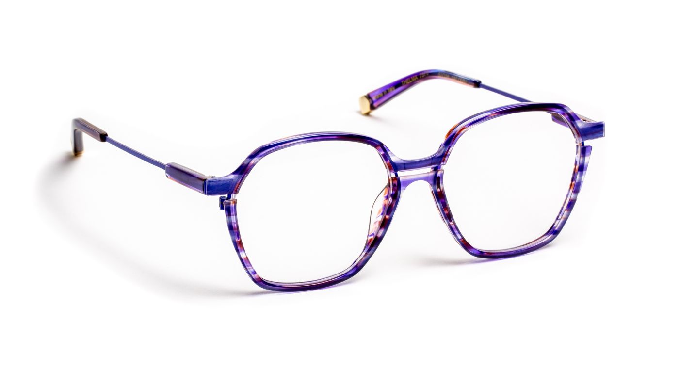 Thelma C7570 Purple Pink Striped/Electric Blue