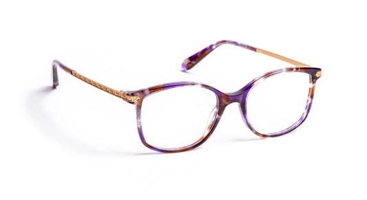 PA079 C7558 Floral Purple/Rose Gold