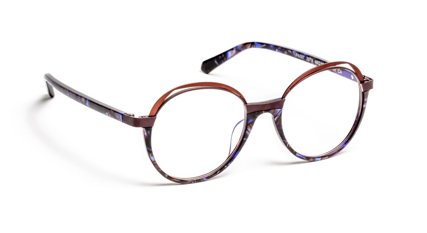 PA097 C2979 Blue Tortoiseshell/Plum/Nude