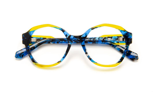 PA107 C2051 Blue Tortoiseshell/Yellow