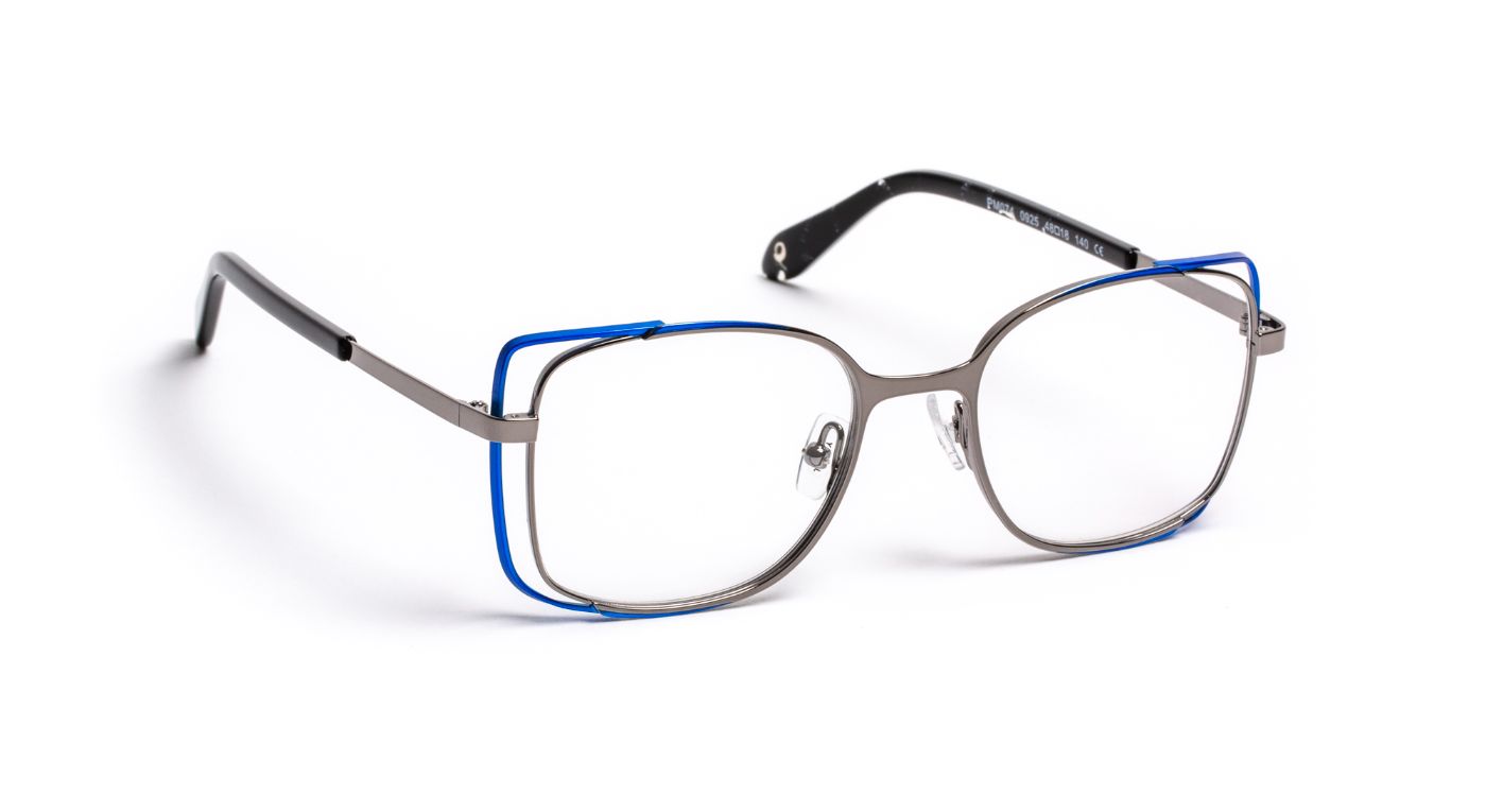 PM074 C0925 Gunmetal Shiny/Electric Blue