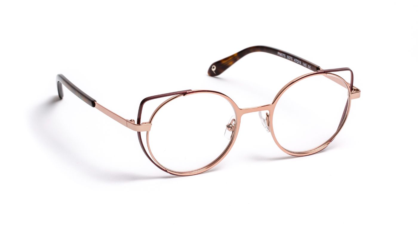 PM075 C5575 Rose Gold Shiny/Plum Satin