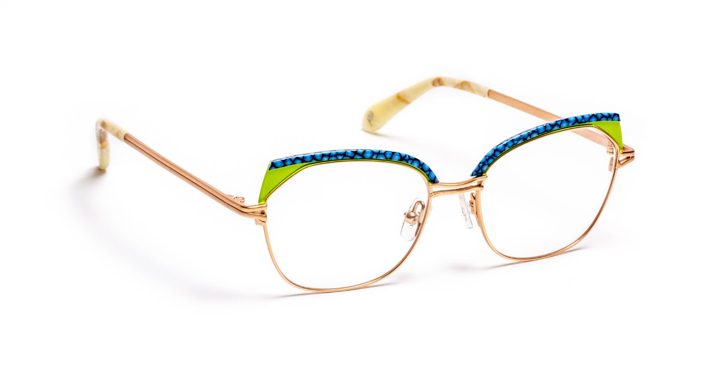 PM078 C5825 Rose Gold Brushed/Blue/Anise Green