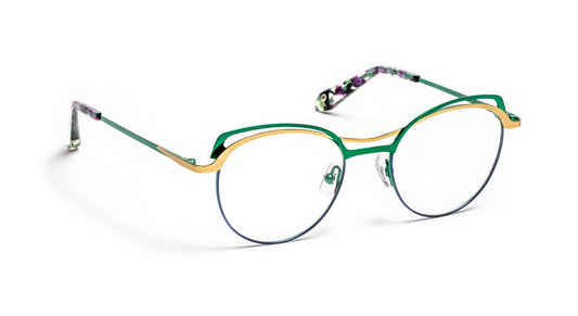 PM081 C2945 Navy Blue/Green Foam/Satin Gold