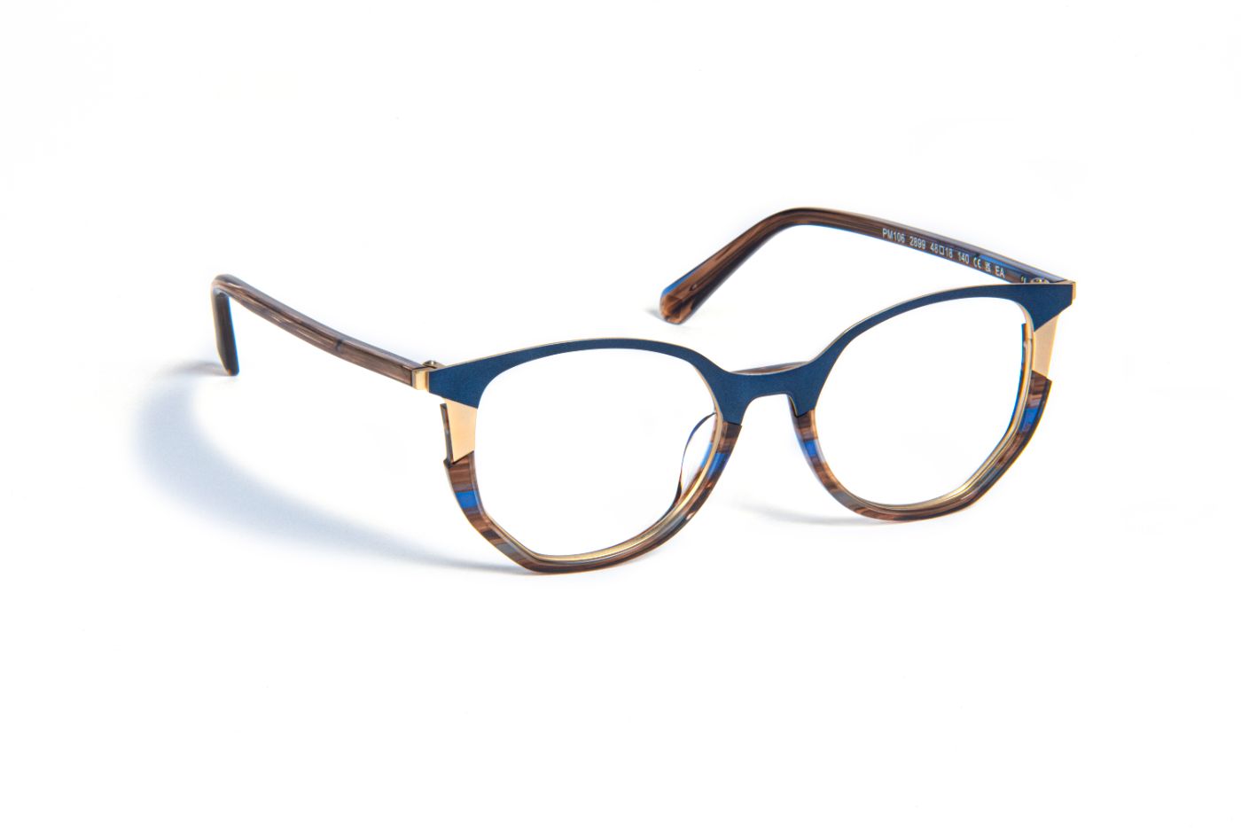 PM106 C2899 Striped Brown/Blue/Navy/Gold Soft