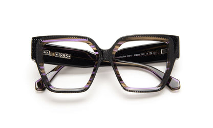 Tulsa C0070 Black Geometrique/Plum Striped