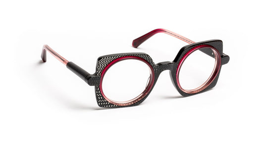 JF1578 C0036 Black Glitter/Red Gradient