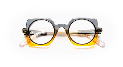 JF1578 C0352 Gradient Gray Honey/Black Glitter/Gold Pearly