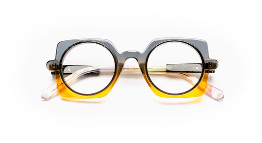 JF1578 C0352 Gradient Gray Honey/Black Glitter/Gold Pearly