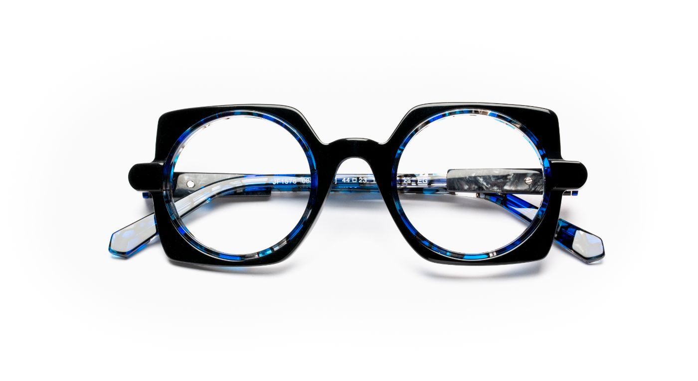 JF1578 C0828 Black White Vegetal/Blue Tortoiseshell