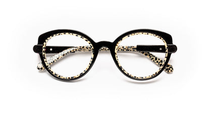 JF1579 C0094 Black Glitter/Leopard Black