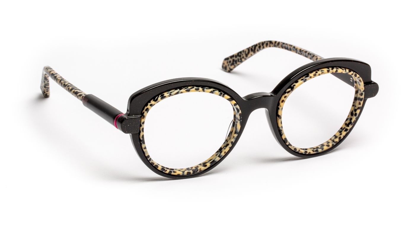 JF1579 C0094 Black Glitter/Leopard Black