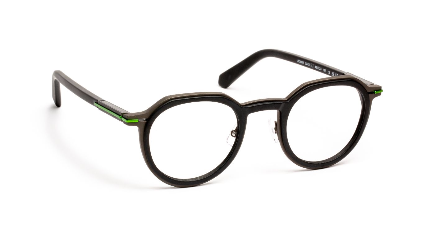 JF3089 C0243 Matte Black/Ruthenium/Green