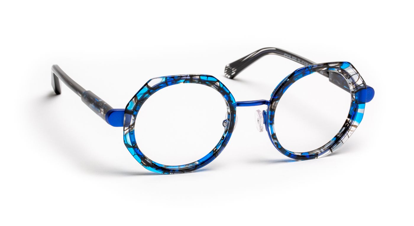 JF3118 C0020 Blue Tortoiseshell/Striped Black