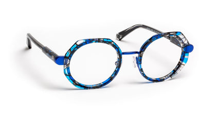 JF3118 C0020 Blue Tortoiseshell/Striped Black
