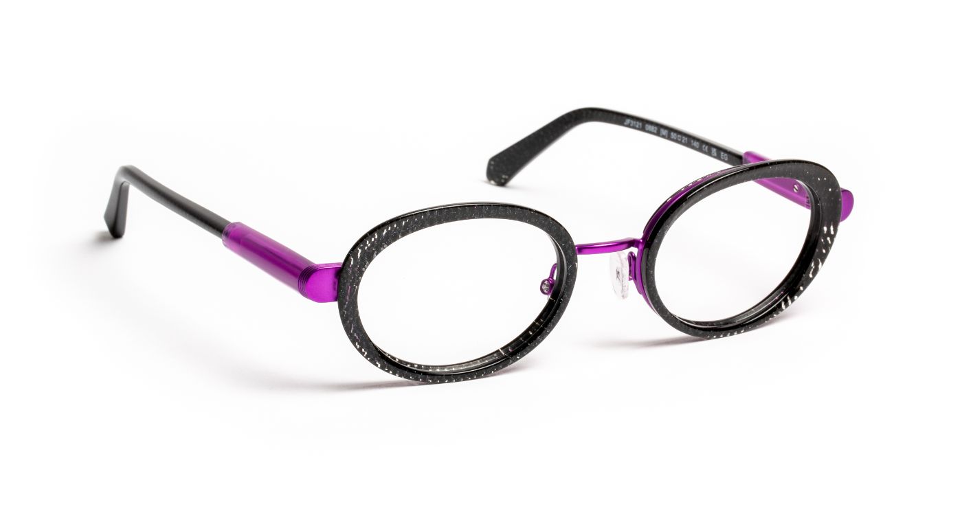 JF3121 C0882 Black Glitter/Purple