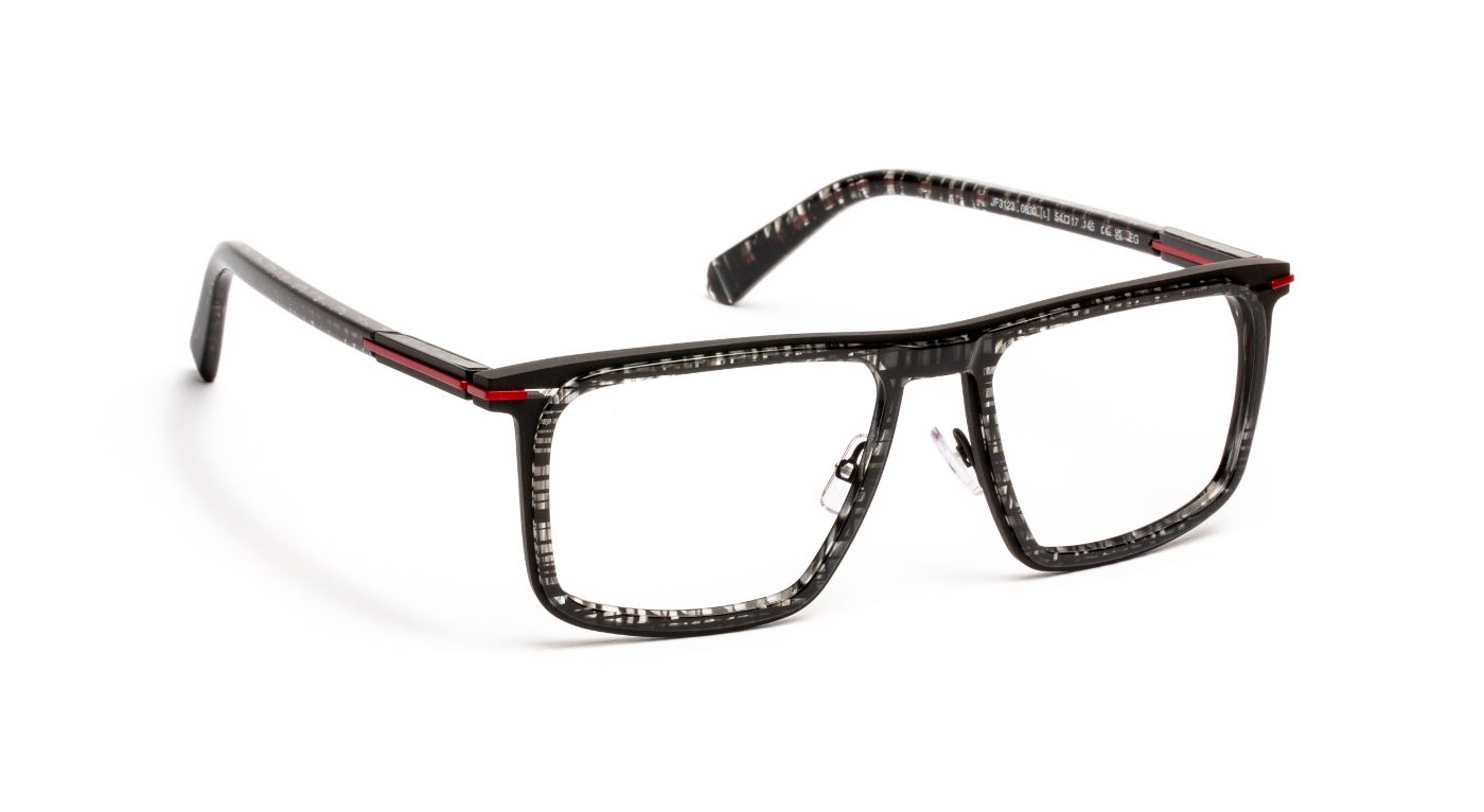 JF3123 C0830 Black Pixel/Red