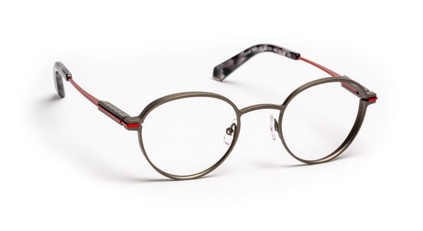 JF3124 C0230 Ruthenium Brushed/Red