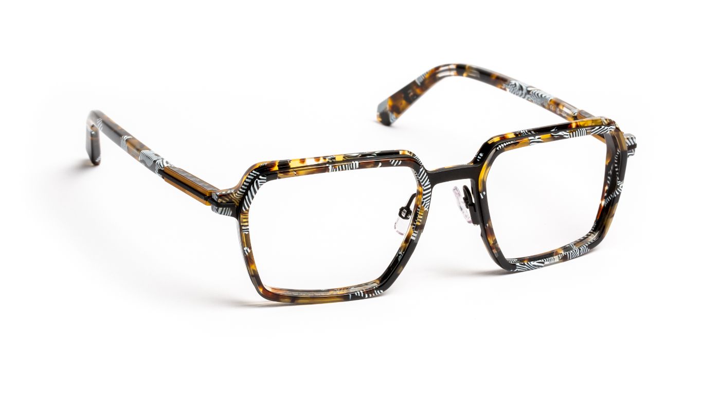 JF3135 C0098 Patchwork Black/Brown/Black/Yellow