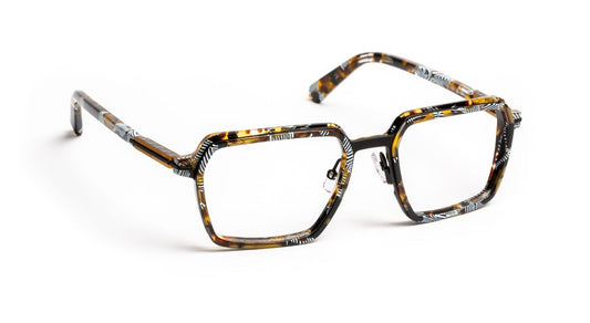 JF3135 C0098 Patchwork Black/Brown/Black/Yellow